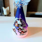 Vintage Czech Glass Angel Christmas Ornament: Hand-Painted Winter Village Candle Holder (Blue)