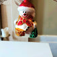 Vintage Czech Republic, Glass Blown, Hand Painted Christmas Tree Ornament - Snowman Drummer