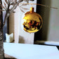 Vintage Czech Republic, Glass Blown, Hand Painted Christmas Tree Ornament - Retro Balls