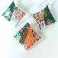 Silver Handmade Inlay Pendant/Earring Set Semi Precious Abalone Shell- Square