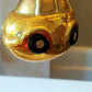 Vintage Czech Republic, Glass Blown, Hand Painted Christmas Tree Ornament - Car