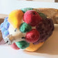 Vintage Czech Republic, Glass Blown, Hand Painted Christmas Tree Ornament - Large Fruit Cone Gold