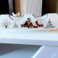 Vintage Czech Glass Christmas Ornament: Hand-Painted House Candle Holder
