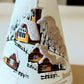Vintage Czech Glass Angel Christmas Ornament: Hand-Painted Winter Village