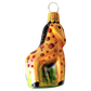 Czech Republic, Glass Blown, Hand Painted Christmas Tree Ornament - Giraffe a pair ( x 2 )