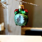Vintage Hand-Painted Glass Alarm Clock Christmas Ornament - Czech Republic (Pair)