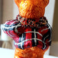 Vintage Czech Republic, Glass Blown, Hand Painted Christmas Tree Ornament - Large Teddy Bear