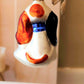 Vintage Czech Republic, Glass Blown, Hand Painted Christmas Tree Ornament - Dog