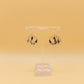 Silver Handmade Inlay Earrings Semi Precious Abalone Shell- Multi