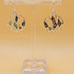 Silver Handmade Inlay Earrings Semi Precious Abalone Shell- Multi