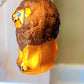 Vintage Czech Republic, Glass Blown, Hand Painted Christmas Tree Ornament - Lion