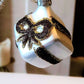 Vintage Czech Republic, Glass Blown, Hand Painted Christmas Tree Ornament - Present