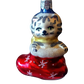 Czech Republic, Glass Blown, Hand Painted Christmas Tree Ornament - Cat in Boot