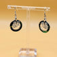 Silver Handmade Inlay Earrings Semi Precious Abalone Shell- Tree of Life