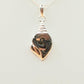 Silver Handmade Inlay Pendant Semi Precious Abalone Shell- Shell