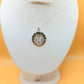 Silver Handmade Inlay Pendant Semi Precious Abalone Shell- Emblem