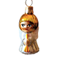 Czech Republic, Glass Blown, Hand Painted Christmas Tree Ornament - Angel