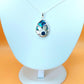 Silver Handmade Inlay Pendant Semi Precious Abalone Shell- Flower