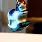 Vintage Czech Glass Blown Rocking Horse Christmas Ornament Pair