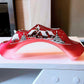 Vintage Czech Glass Christmas Ornament: Hand-Painted Candle Holder