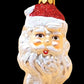 Vintage Czech Republic, Glass Blown, Hand Painted Christmas Tree Ornament - Santa Head