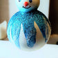 Vintage Czech Republic, Glass Blown, Hand Painted Christmas Tree Ornament - 2 Tier Snowman (reduced)