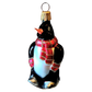Hand Painted Glass Penguin Christmas Ornament - Czech Republic