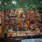 Vintage Czech Republic, Glass Blown, Hand Painted Christmas Tree Ornament - Umbrella Various Colours
