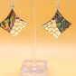 Silver Handmade Inlay Pendant/Earring Set Semi Precious Abalone Shell- Square
