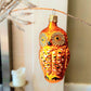 Vintage Czech Republic, Glass Blown, Hand Painted Christmas Tree Ornament - Owl