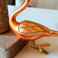 Vintage Czech Republic, Glass Blown, Hand Painted Christmas Tree Ornament - Swan with clip