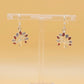 Silver Handmade Inlay Earrings Semi Precious Natural Shell- Tree