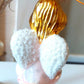 Vintage Czech Republic, Glass Blown, Hand Painted Christmas Tree Ornament - Pink Angel