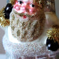 Vintage Czech Republic, Glass Blown, Hand Painted Christmas Tree Ornament - Large Santa in Chimney