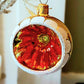 Vintage Czech Republic, Glass Blown, Hand Painted Christmas Tree Ornament - Retro Balls