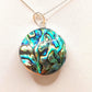 Silver Handmade Inlay Pendant Semi Precious Abalone Shell- Owl
