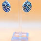 Silver Handmade Inlay Earrings Semi Precious Abalone Shell- Owl