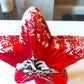 Vintage Czech Republic, Glass Blown, Hand Painted Christmas Tree Ornament - Red Star Tree Topper
