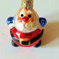 Vintage Czech Republic, Glass Blown, Hand Painted Christmas Tree Ornament - Santa a pair ( x 2 )