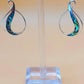 Silver Handmade Inlay Pendant/Earring Set Semi Precious Abalone Shell- Loop
