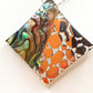 Silver Handmade Inlay Pendant Semi Precious Abalone Shell- Square
