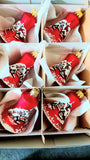 Czech Glass Christmas Bell Ornament: Hand-Painted House Motif set of 6