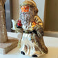 Vintage Czech Republic, Glass Blown, Hand Painted Christmas Tree Ornament - Very Large Santa