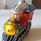 Vintage Czech Republic, Glass Blown, Hand Painted Christmas Tree Ornament - Train