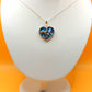 Silver Handmade Inlay Pendant Semi Precious Abalone Shell- Heart