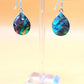 Silver Handmade Inlay Pendant/Earring Set Semi Precious Abalone Shell- Flower
