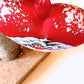 Vintage Czech Glass Christmas Ornament: Hand-Painted Red Heart House