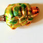 Vintage Czech Republic, Glass Blown, Hand Painted Christmas Tree Ornament - Turtle a pair ( x 2 )