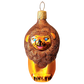 Czech Republic, Glass Blown, Hand Painted Christmas Tree Ornament - Lion
