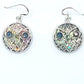 Silver Handmade Inlay Earrings Semi Precious Abalone Shell- Owl